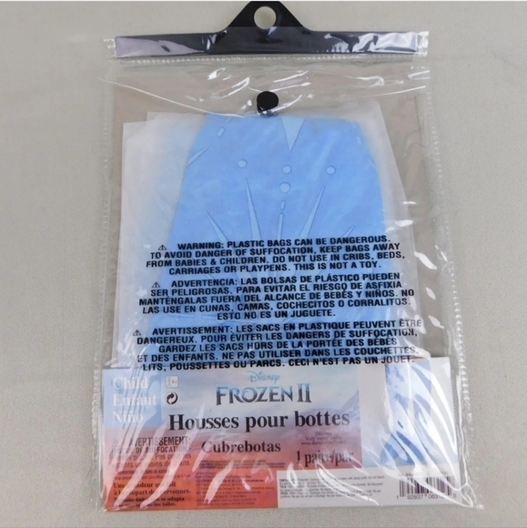 NWT Disney Frozen 2 Queen Elsa Boot Covers Child One Size Halloween Cosplay New - Picture 3 of 5